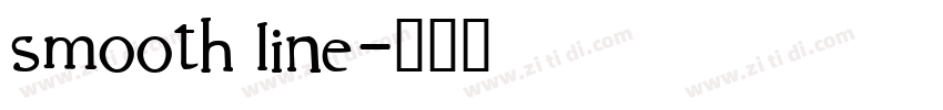 smooth line字体转换
